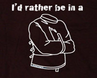 rather straight jacket t shirt